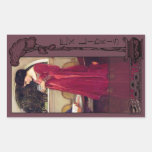Ex Libris - The Crystal Ball Book Plate Rectangle Sticker