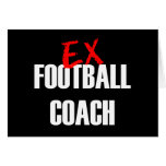 EX OSCURIDAD DEL ENTRENADOR DE FÚTBOL TARJETA