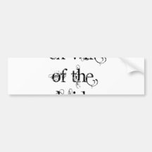 Ex-Wife of the Bride Bumper Sticker