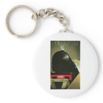Exactitude ETAT Railroad Train Vintage Art Keychain