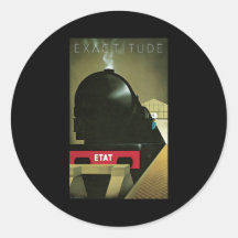 Exactitude Train Round Sticker