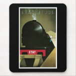 "Exactitude" Vintage French Railway Poster Mousepad