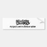 Exalted Corruption Bumper Sticker (White)