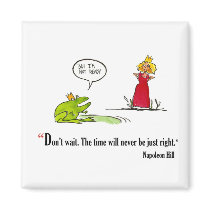 Exam motivational quote by Napoleon Hill - magnets