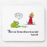 Exam motivational quote by Napoleon Hill - Mouse Pad