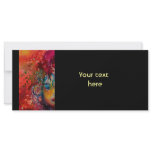 EXCALIBUR black purple pink blue red fuchsia Rack Card Template