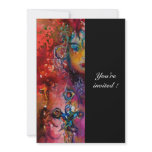 EXCALIBUR , bright red ,black invitations