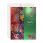 EXCALIBUR gem bright red ,pink blue orange green invitations