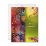 EXCALIBUR gem bright red ,pink blue orange yellow invitations