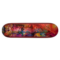 EXCALIBUR ,red purple blue Skateboard Deck