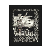 Excalibur Rising from  the Lake Canvas Prints