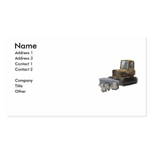 excavacting business card (front side)