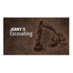 Excavating Business Cards