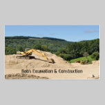 Excavator business card business cards