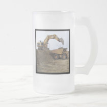 Excavator & Dump Truck mugs