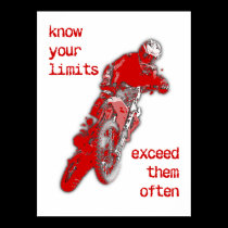Exceed Your Limits Dirt Bike Motocross Poster posters