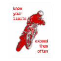 Exceed Your Limits Dirt Bike Motocross Poster posters by allanGEE Exceed Your Limits Dirt Bike Motocross Poster posters