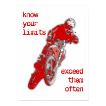 Exceed Your Limits Dirt Bike Motocross Poster posters