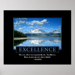 Excellence Inspirational Poster posters