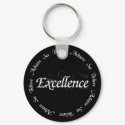 Excellence - see believe achieve keychains