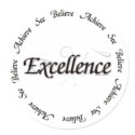 Excellence - see believe achieve stickers by DesertKeyboo Excellence - see believe achieve stickers