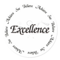 Excellence - see believe achieve stickers by DesertKeyboo Excellence - see believe achieve stickers