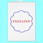 Excellent! cards