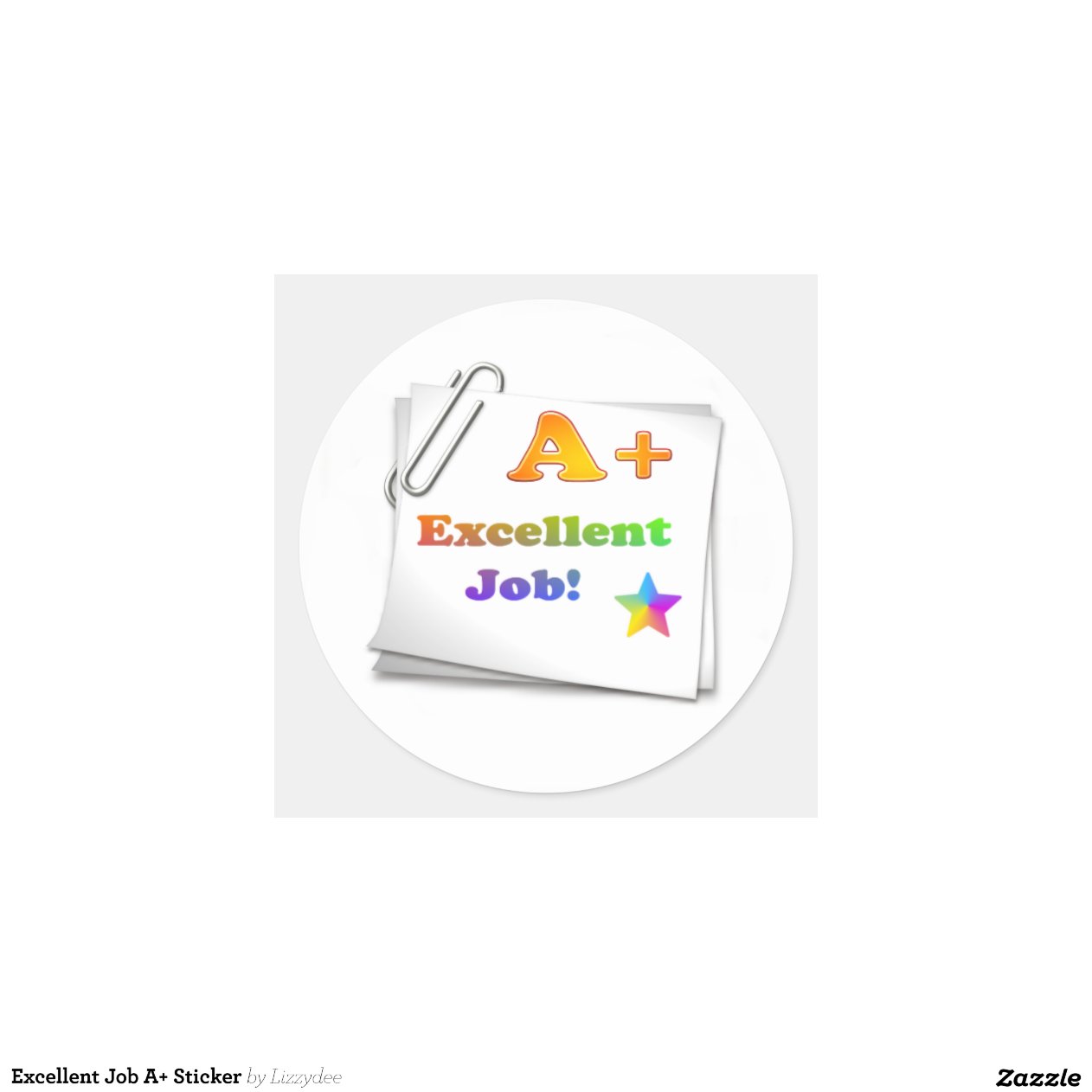 excellent-job-a-sticker-zazzle