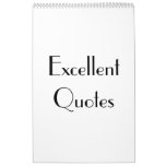 Excellent Quotes Wall Calendars