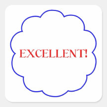 Excellent! Square Stickers