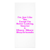 Except I'm Smarter & Have More Boyfriends rack cards