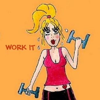Excercise Girl Magnet magnet
