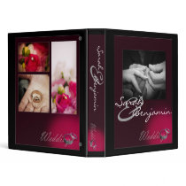Exchanging Rings with Wedding Bands Vinyl Binders