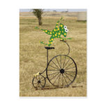 Excited Frog on a Bike Post Card