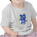 Excited Starry Acara with star burst T-shirts