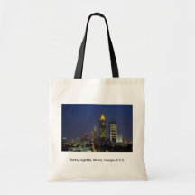 Exciting nightlife, Atlanta, Georgia, U.S.A. Canvas Bag