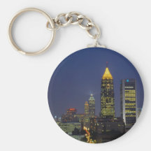 Exciting nightlife, Atlanta, Georgia, U.S.A. Key Chain