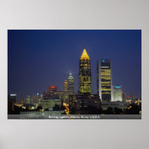 Exciting nightlife, Atlanta, Georgia, U.S.A. Print