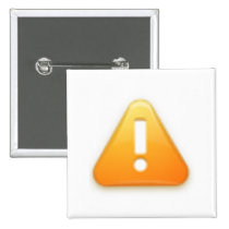 Exclamation icon novelty buttons