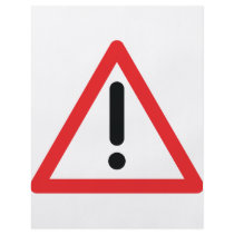 exclamation mark traffic icon flyers