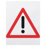 exclamation mark traffic icon custom flyer
