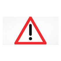 exclamation mark traffic icon photo cards