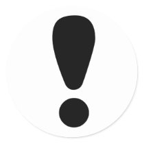 Exclamation Point Sticker by StickerStore Exclamation Point Sticker