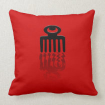 Exclusive Adinkra "Duafe" water reflection Throw Pillow