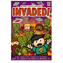 Exclusive Invaded! comic shirt (Women's) by avitable Exclusive Invaded! comic shirt (Women's)