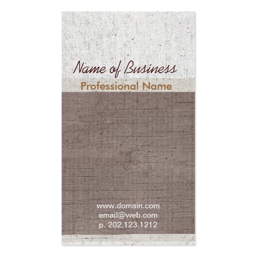 Exclusive Occupational Upscale Aged Business Card Template (front side)