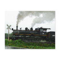 Excursion Train Postcard by nedell Excursion Train Postcard