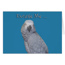 Excuse Me Birthday cards