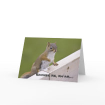 Excuse Me, Ma'am greeting card by sruhs Excuse Me, Ma'am greeting card