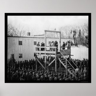 Execution of Captain Henry Wirz 1865 print